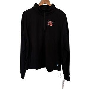 Cincinnati Bengals Women's XXL NFL Scouting Combine 1/4 Zip Pullover NWT